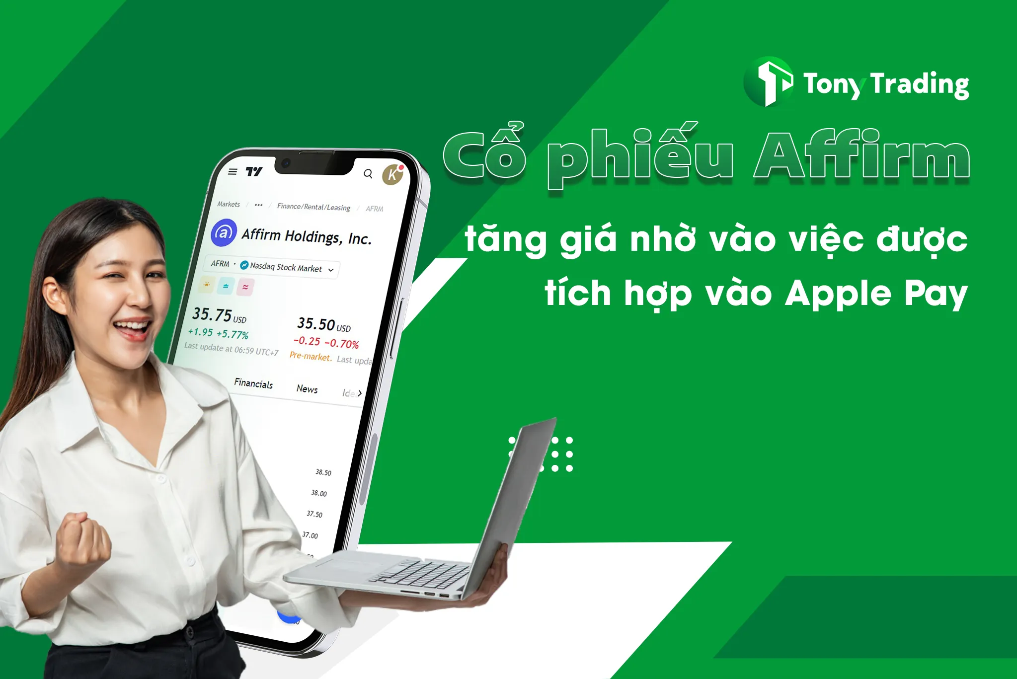 co phieu affirm tang gia nho vao viec duoc tich hop vao apple pay